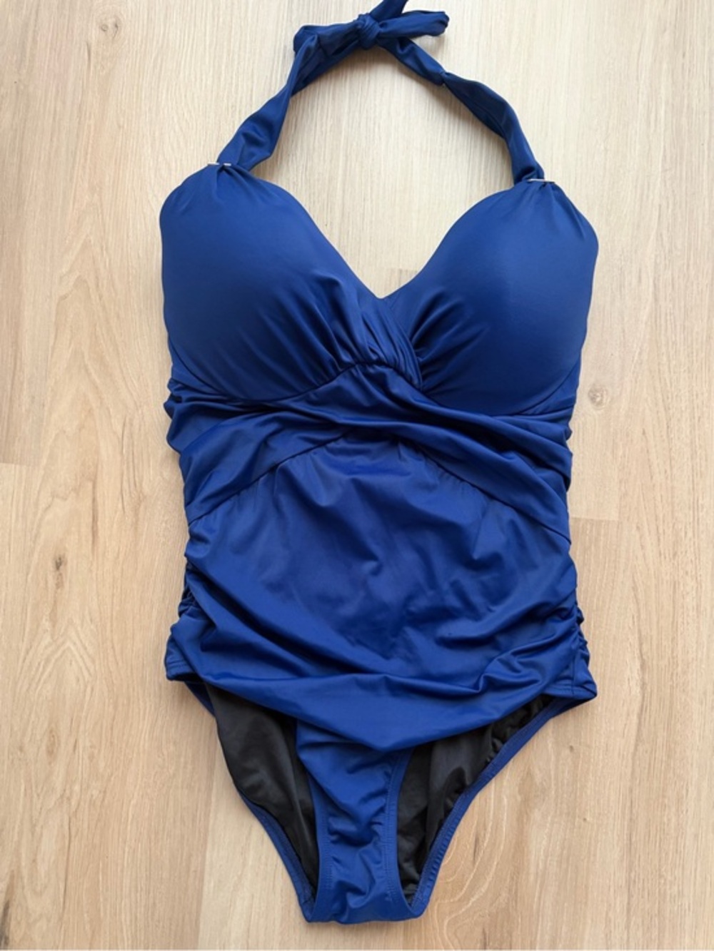 Victoria’s Secret Blue Halter One Piece Swimsuit 34D